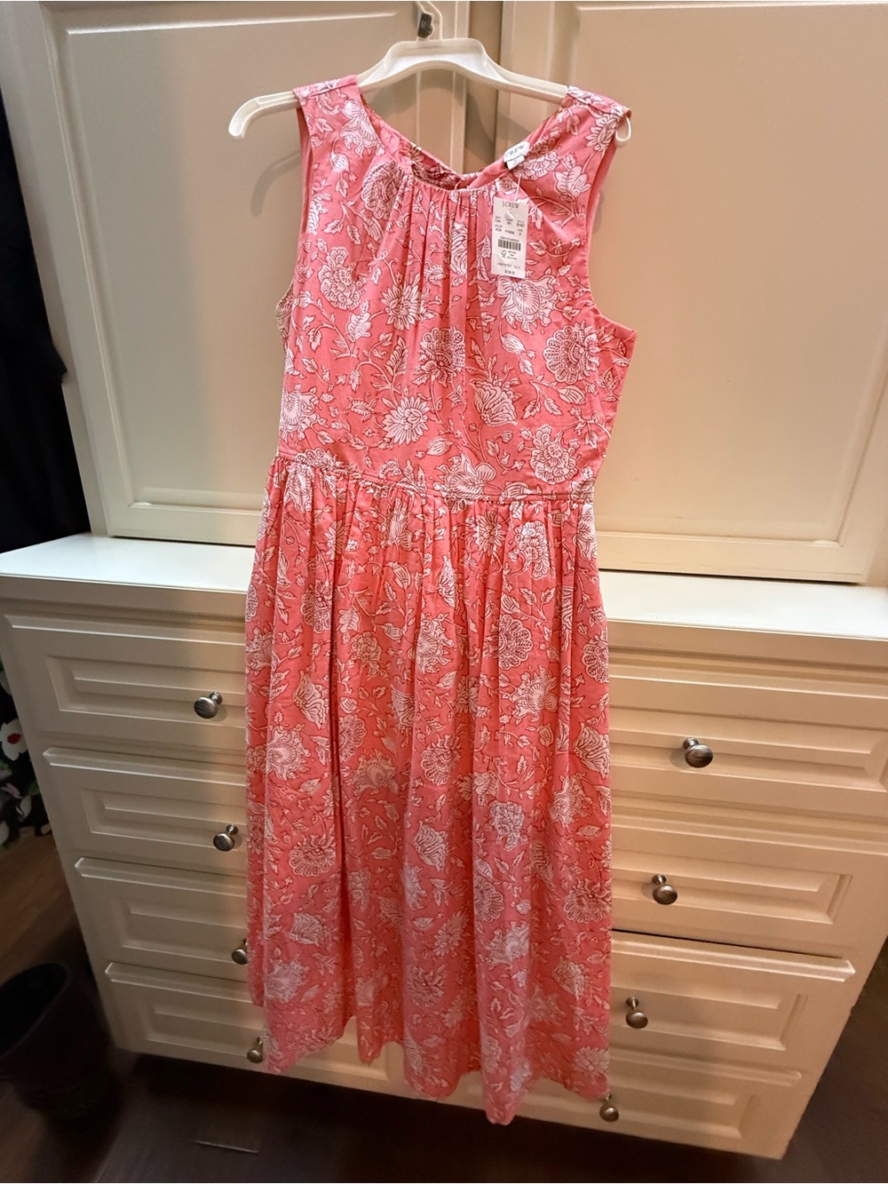 Women’s Floral Pink Sleeveless Dress